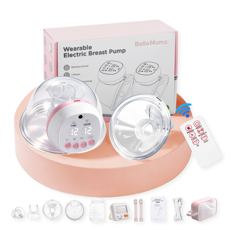 Bello Libre Electric Wearable Breast Pumps with Remote Control